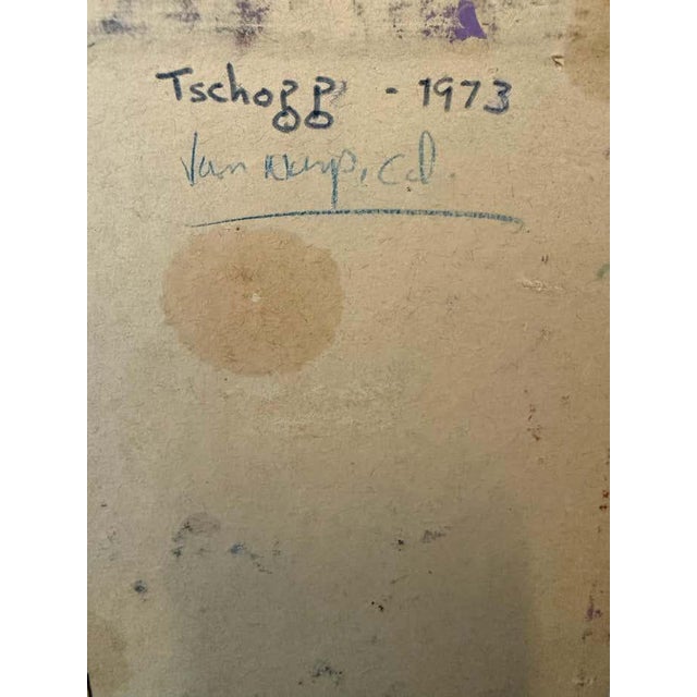 Plastic "Three Worlds", Post-Modern Acrylic Painting by Stanley Donald Tschopp For Sale - Image 7 of 7