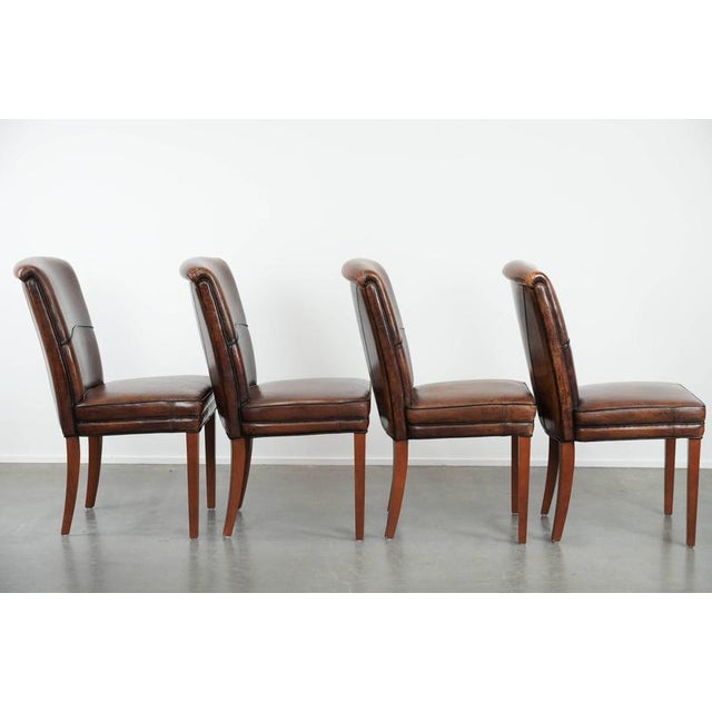 Sheepskin Dining Chairs, Set of 4 For Sale - Image 3 of 16