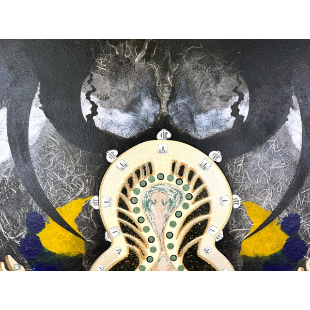 Wood "Marginal Madonna" Abstract Relief With Rorschach Patterns Sculpture by Mickey "Kano" Kane For Sale - Image 7 of 8