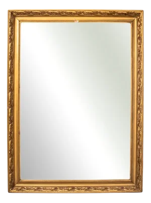 A Mirror in Golden Frame., 1890s