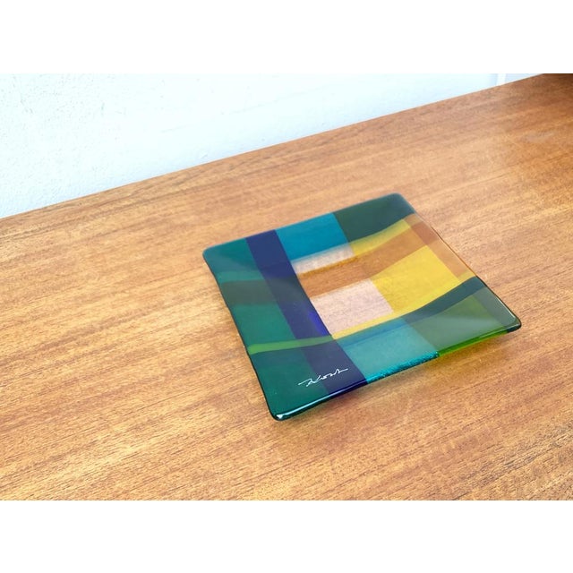 Vintage Danish Art Glass Bowl from Greve Glaskunst, 1980s For Sale - Image 5 of 18