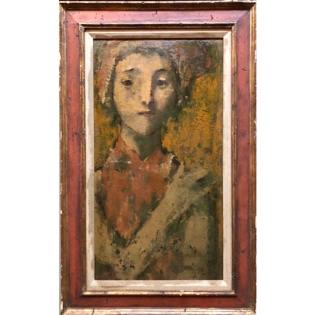 David Aronson, Modernist Encaustic Painting Portrait Boston Expressionist For Sale - Image 4 of 7