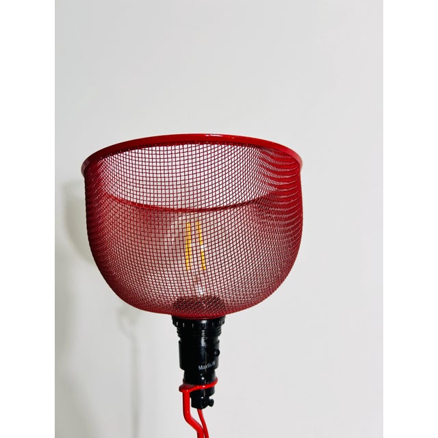 Midcentury Modern Red Italian Floor Lamp, 1970s For Sale - Image 10 of 10