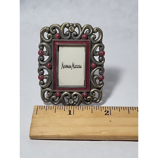 Jay Strongwater Picture Frame Swarovski Crystals For Sale - Image 9 of 10