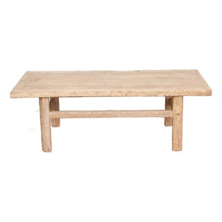 Reclaimed Wood Rustic Minimalist Coffee Table For Sale