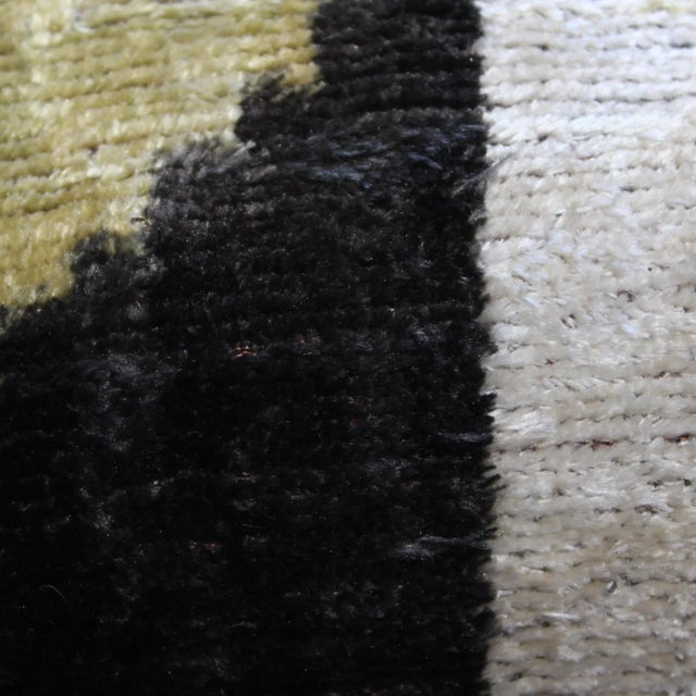 Contemporary Bohemian Multi Color Hand Knotted Pillow For Sale In Washington DC - Image 6 of 8