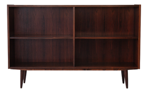 Mid-Century Danish Low Rosewood Bookcase, 1960s