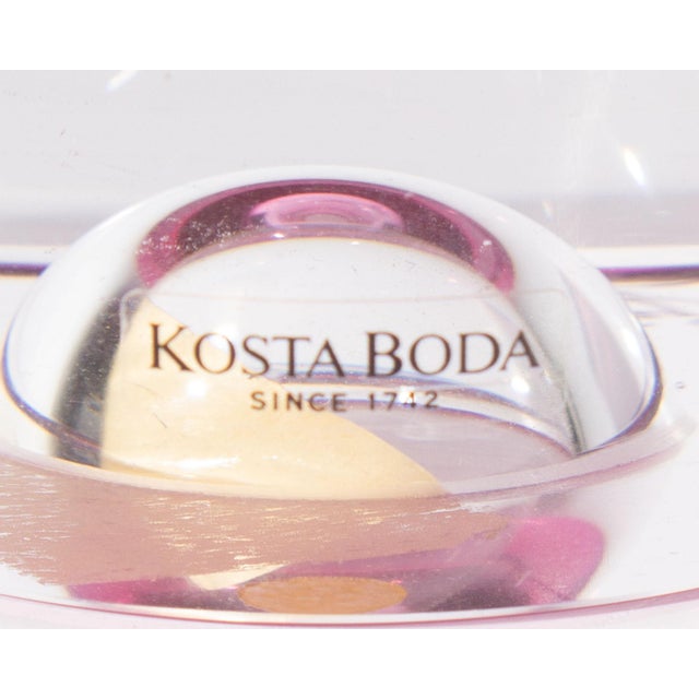 Late 20th Century Goran Warff Kosta Boda Pink “Sound” Vase For Sale - Image 5 of 6