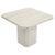 Grey & White Marble Square Mid-Century Modern Single Pedestal Side End Table For Sale - Image 12 of 12