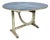 Antique Rustic Bistro French Folding Wine Table with Metal Top, 1890s For Sale