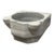 Vintage Rustic Hand-Carved Hexagonal Marble Sink Basin For Sale