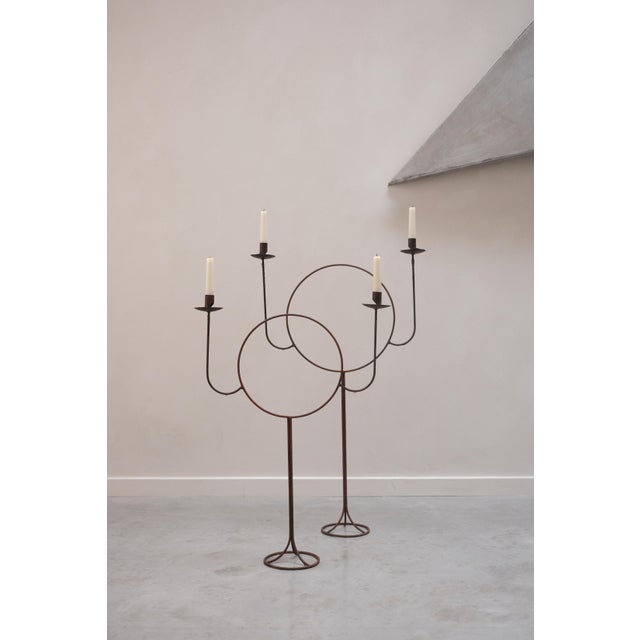 Vintage Floor Candelabras, 1970s, Set of 2 For Sale - Image 12 of 13