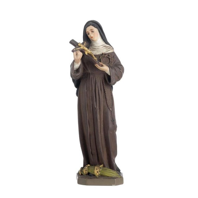 Religious Artist, Saint Rita of Cascia, 1920s, Terracotta For Sale - Image 6 of 6