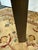 Walnut Wood + Brass Side Table, 30 Inch Round For Sale - Image 12 of 12