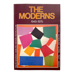 " the Moderns 1945 - 1975 " Vintage 1976 First Edition Lithograph Print Large Mid Century Modernist Art Book