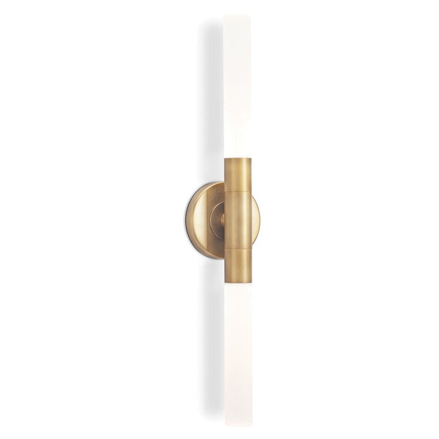 Wick Hilo Sconce, Natural Brass For Sale In Detroit - Image 6 of 6