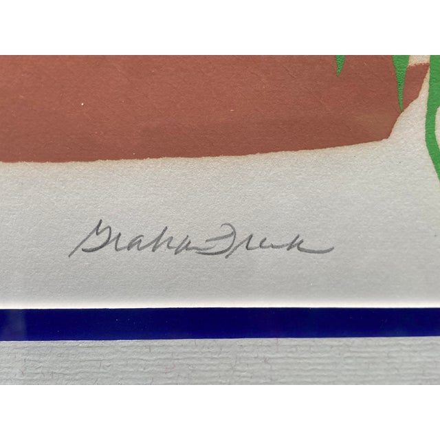 2008 Original Lithograph Limited Edition Botanical Print "Airplane and Stripes" Signed Frink #83/110 For Sale - Image 9 of 13