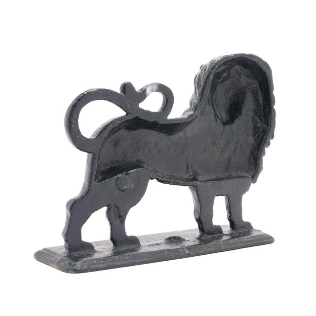 English Victorian Cast Lion Doorstop, C. 1850-1900 For Sale - Image 4 of 7