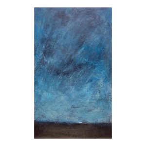 Contemporary Abstract Night Sky Horizon Monoprint