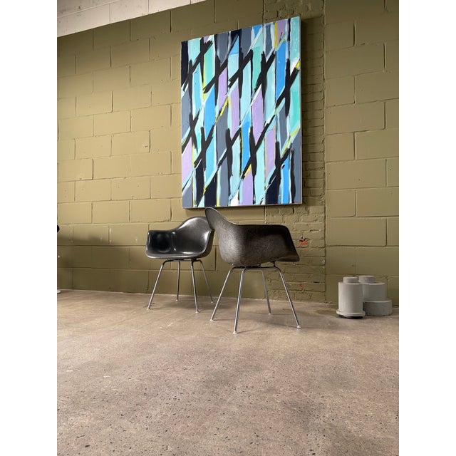 Fiberglass Armchairs Zenith C.G. Elephant Hide Grey by Charles and Ray Eames for Herman Miller, 1950s, Set of 2 For Sale - Image 10 of 18