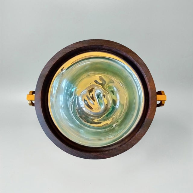 Vintage Cocktail Shaker with Ice Bucket by Aldo Tura, 1970s, Set of 2 For Sale - Image 10 of 12