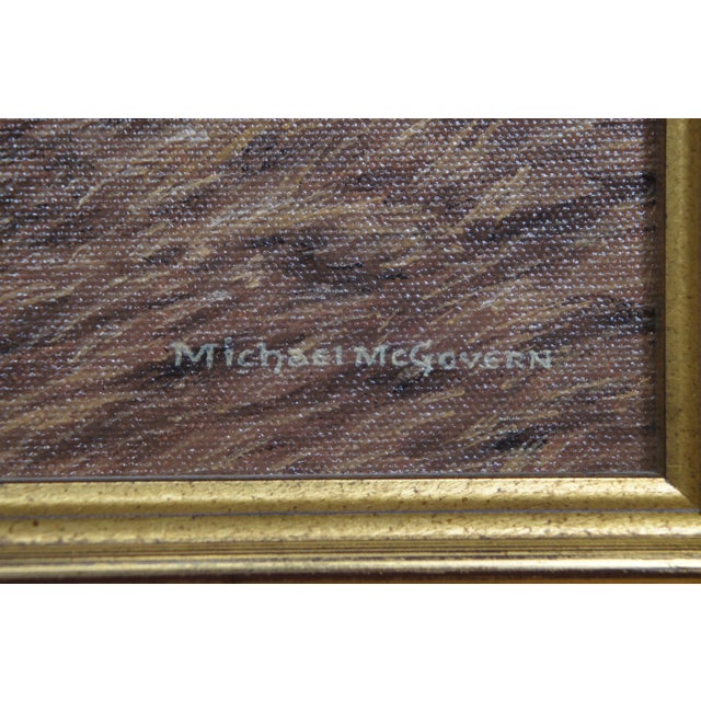 Michael McGovern Grounded Boats Beach Landscape Oil Painting on Canvas For Sale - Image 9 of 12