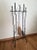This vintage fireplace set is a unique and rare find. A fine example of functional artwork! This set all hand forged iron,...