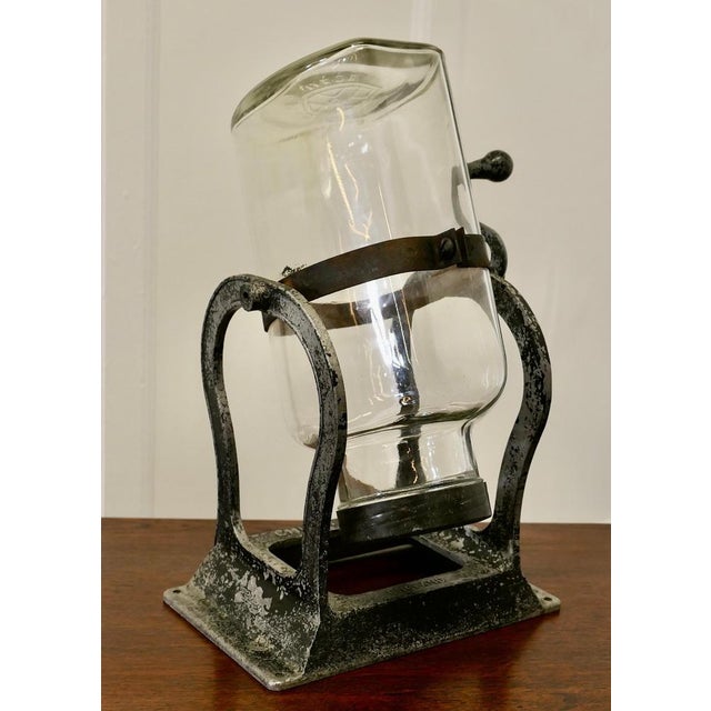 Black Vintage Hand Driven Home Butter Churn, 1920 For Sale - Image 8 of 9