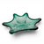Murano Murano Sommerso Emerald & Aquamarine Sculptural Star Art Glass Bowl 11.25" For Sale - Image 4 of 18