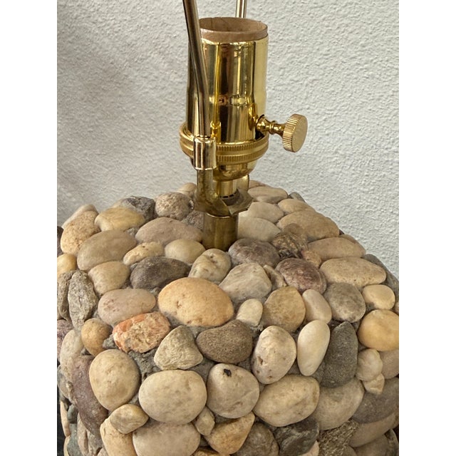 1990s Lovely River Rock Lamps - a Pair For Sale - Image 16 of 18