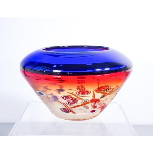 Vase in Blown Murano Glass by Stefano Toso For Sale - Image 13 of 18
