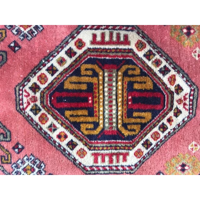 Vintage Shirvan Caucasian Azerbaijan Runner For Sale - Image 6 of 14