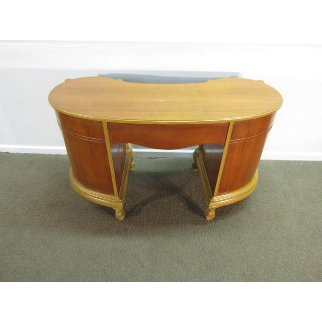 1930' French Style Walnut Vanity or Desk For Sale - Image 10 of 12