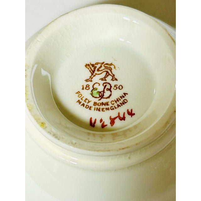 Ceramic 5 English Cups and Saucers For Sale - Image 7 of 12