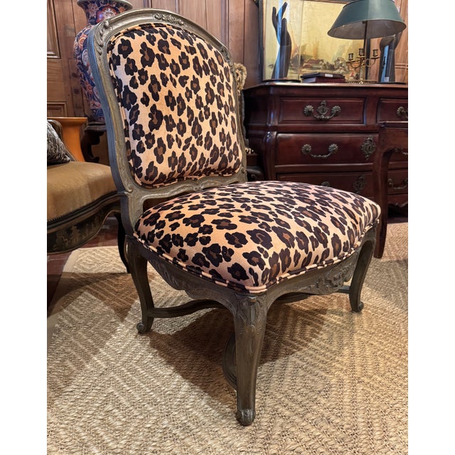 Louis XV Style Armless Chair For Sale - Image 4 of 10