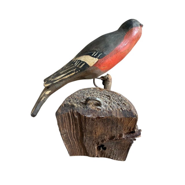 Austrian Folk Art Carved Wood Bird #79, 1930s For Sale - Image 4 of 4