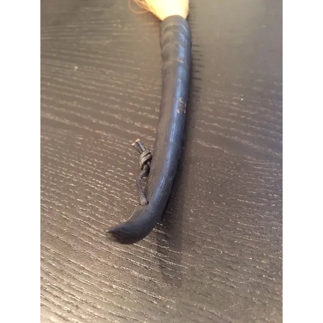 1980s Decorative Curved Handle Brush For Sale - Image 5 of 5