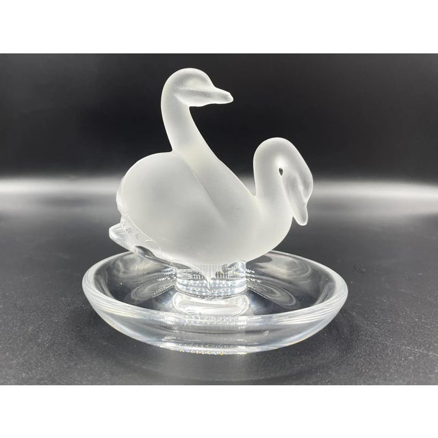 Deux Cygnes Ring Plate from Lalique, 1960s For Sale - Image 10 of 12