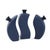 This vase features a matte blue body and a glossy blue opening, creating a harmonious contrast. The pieces interlock to...