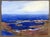 Acrylic on paper seascape painting by artist Ingrid Hofer (1926-2019). Signed lower right. Combined shipping available,...