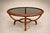 Mid-Century Modern Round Coffee Table in Caviúna Wood & Glass by Giuseppe Scapinelli, Brazil, 1950s For Sale - Image 3 of 18