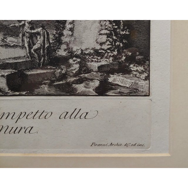 Giovanni Battista Piranesi -Veduta Chiesa San Sebastiano -18th Century Etching For Sale In Los Angeles - Image 6 of 11