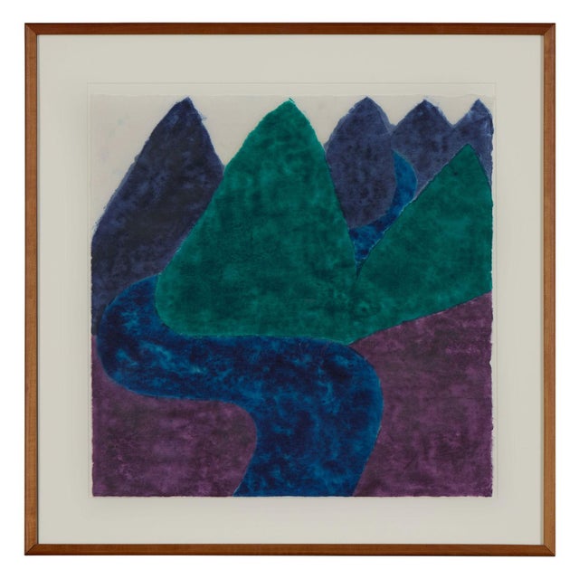 Mid-Century Modern Original Signed Carol Summers "The Likiang" Woodcut Print For Sale - Image 3 of 5