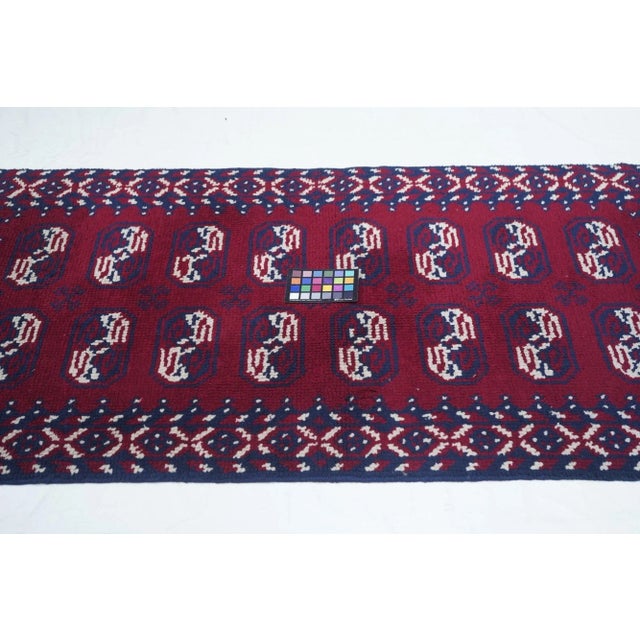 Vintage Bokhara Rug 3'0" X 6'0" For Sale - Image 4 of 9
