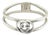 1990s Gucci Estate Ladies Ring Size 7 Sterling Silver For Sale