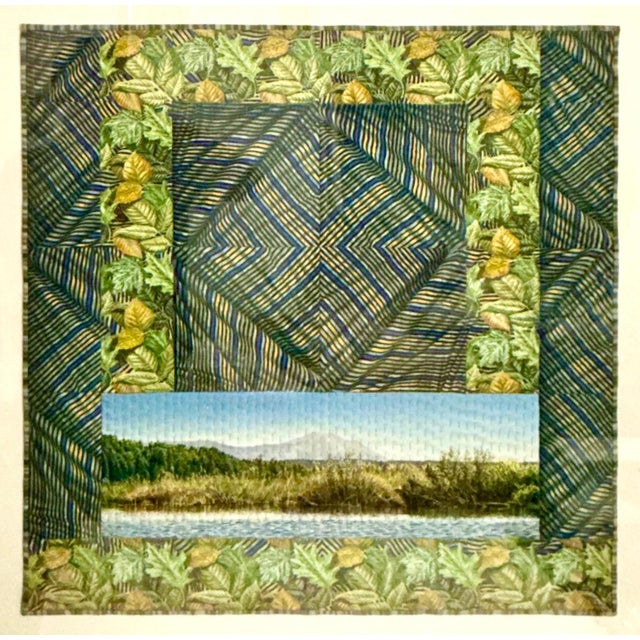 Textile Gayle Fraas & Duncan Slade, Textile Art Quilt Dye Painting Tapestry Mixed Media Gayle Fraas & Duncan Slade, 2002 For Sale - Image 7 of 12