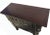 Early 20th Century Dark Brown Antique Coffer Table with Two Drawers For Sale - Image 4 of 10