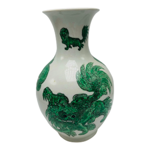 Dramatic Vintage Chinoiserie Vase