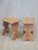 Early 20th Century Antique Early 20th Century Swiss Rustic White Oak Alpine Style Stools For Sale - Image 5 of 13
