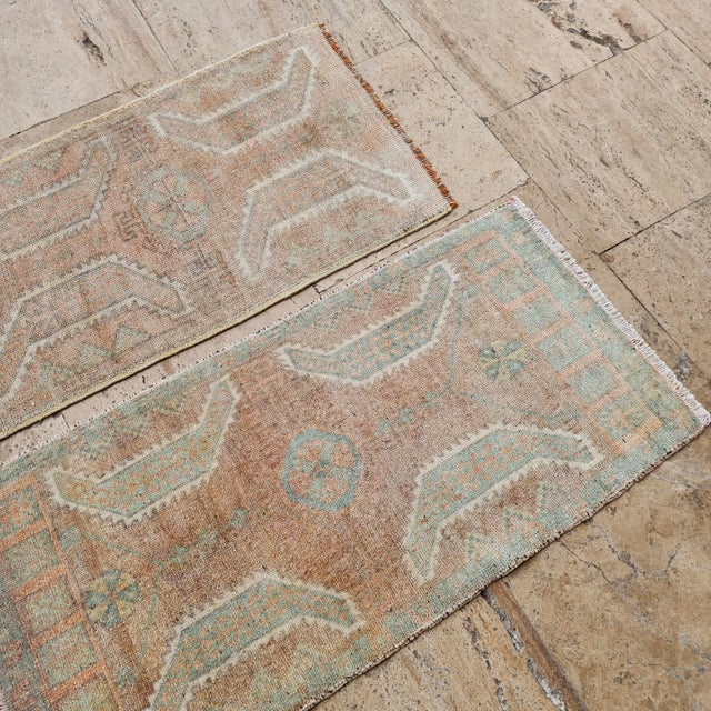 Sand 1970s Low Pile Natural Yastik Rug - a Pair For Sale - Image 8 of 9